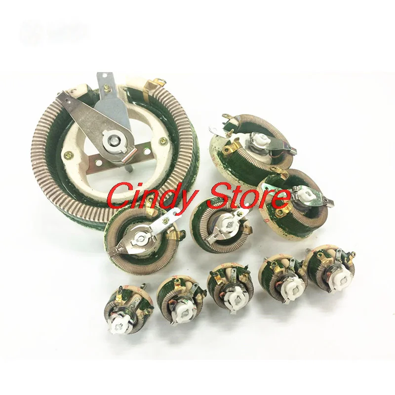 

Реостат высокой мощности BC1 150 Вт 200 Вт 300 Вт 500 Вт, вращающийся резистор с переменной проводной обмоткой, форма диска, регулируемый резистор, стандартный