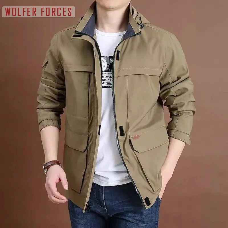 Winter Jacket Men Mountaineering Trekking Sportsfor Bomber Heating Oversize Withzipper Heavy Outdoor Windbreak Cold