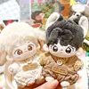 10cm baby clothes cute winter sweater with suspender pants New Year set starfish cotton doll accessories doll 1