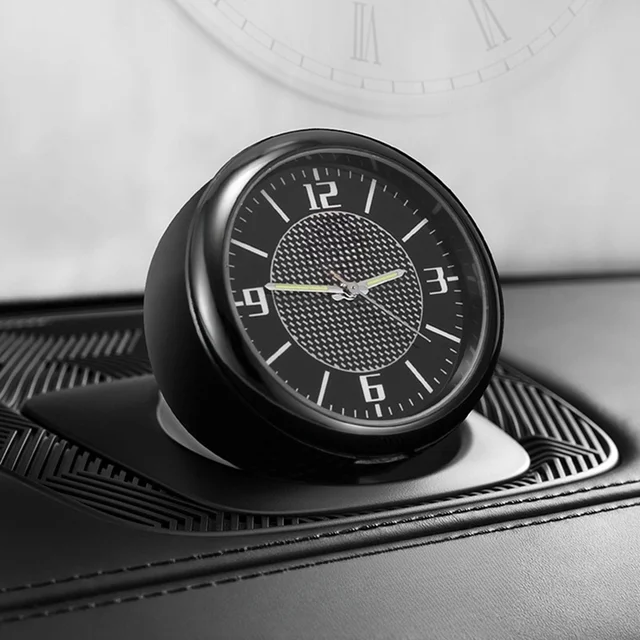 Horloge de voiture lumineuse Mini Automobiles interne Stick-On montre numérique mécanique horloges à Quartz Auto ornement 40mm 43mm 1