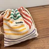 Small Corduroy Coin Purse Key Earphone Drawstring Storage Bag Women Girls Jewelry Lipstick Cosmetic Tote Rope Pouch String Bags 1