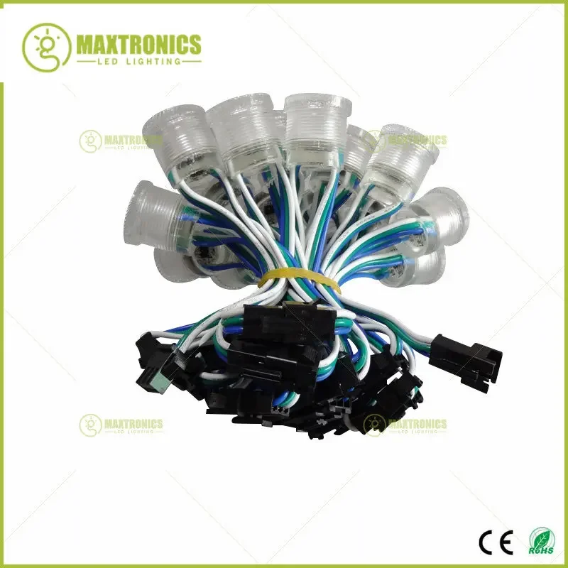 LED Modules 20PCS/lot DC5V WS2811 LED Pixel 20mm SMD5050 RGB 1 LEDs WS2811 IC Waterproof Point Light Diameter String Module New led light,led modules,led module