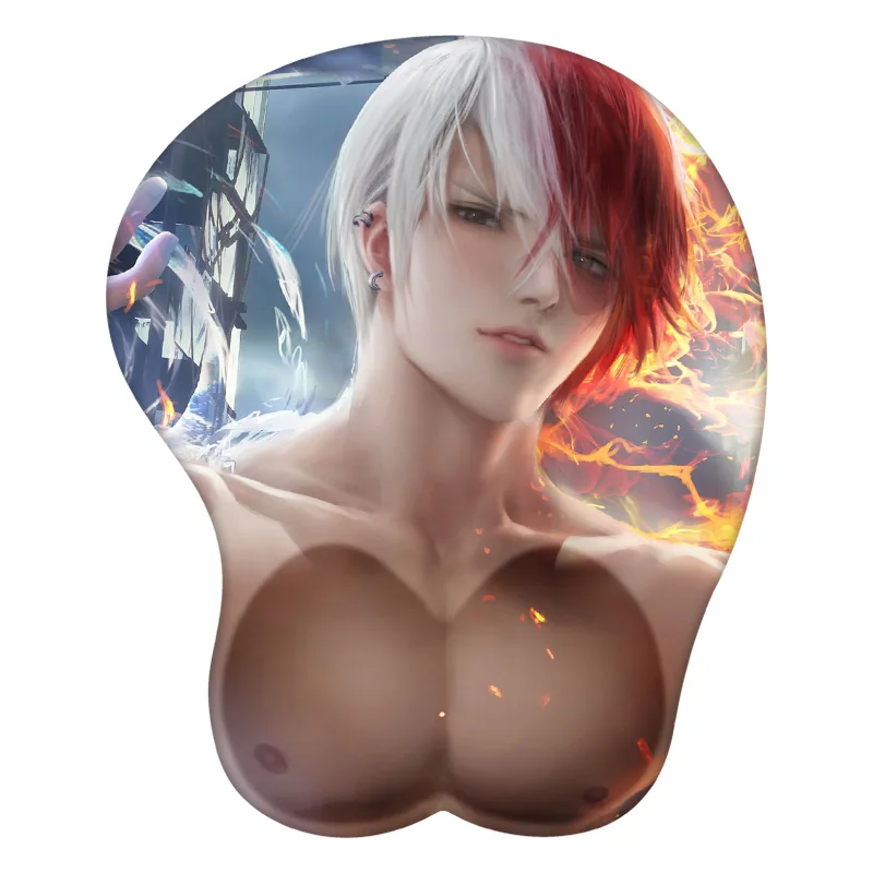 

3D Mouse Pad Todoroki Shouto Anime Sexy Wrist Rest Desk MousePad Mat Gamer Accessory