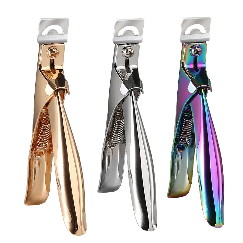 

Fake Nail Cutter Type U Word False Tips Professional Nail Clippers Straight Edge Cutters Manicure Pliers Guillotine Nail Capsule