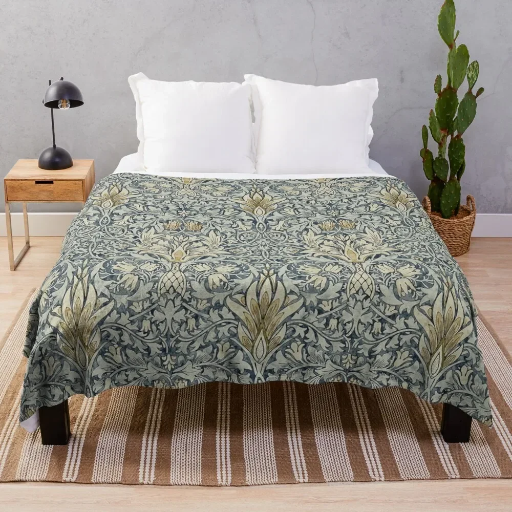 

William Morris Snakeshead pattern Throw Blanket Hairy halloween Luxury St Luxury Throw Furry Blankets