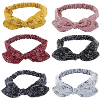 Bandeau Élastique à Nœud Croisé Imprimé Doux et Solide, Vintage pour Femme, Turban, Bandana de Style Boho, Accessoires de Cheveux pour Fille, Nouvelle Collection 4