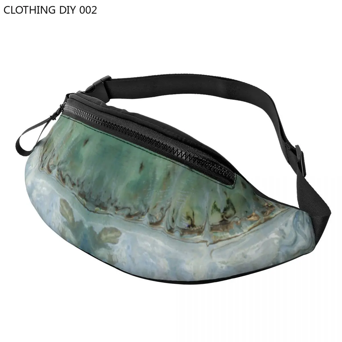 

Marble Art Fanny Bag Customized Crossbody Waist Pack Women Men Cycling Camping Phone Money Pouch