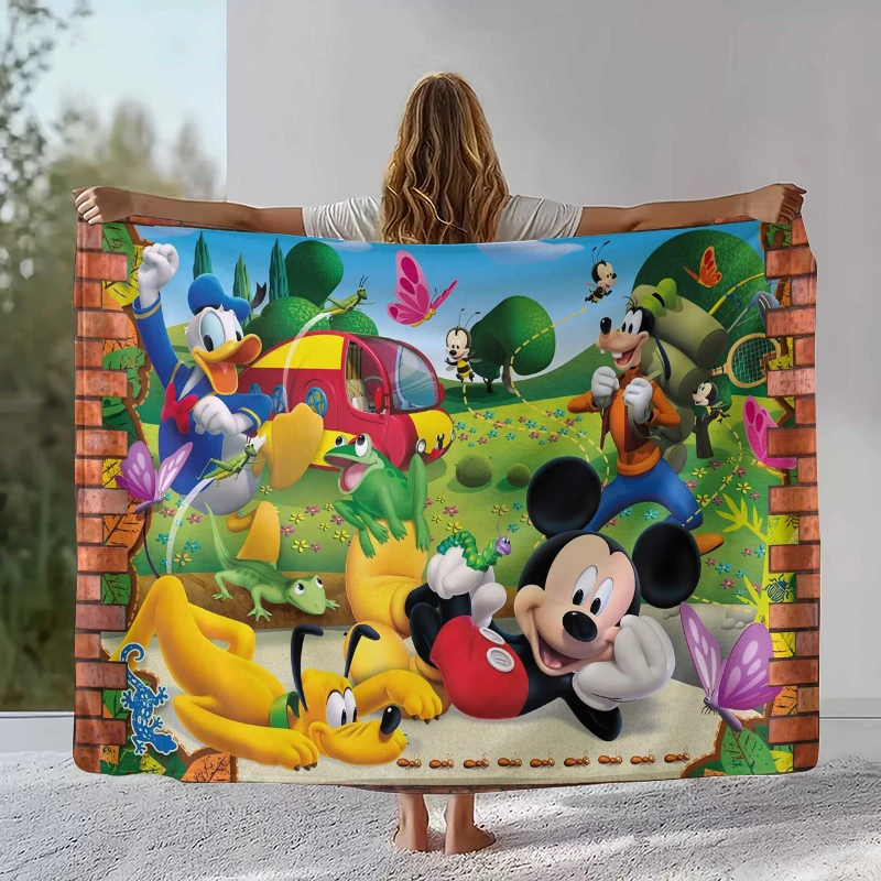 Couverture Polaire Disney Mickey et Amis Aventure Nature