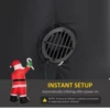 Oxford Giant LED Lighted Christmas Inflatable Santa Claus With Candy Cane Outdoor Garden New Year Decoration Christmas Figure 5
