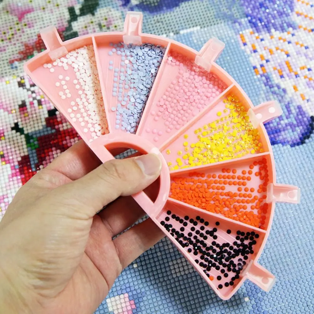 6 Grid Palette Diamond Painting Tray Kits Large Capacity Drill Plate Diamond Painting Pen Nail Art Beading Plates Cross Stitch diamond painting diamond painting accessories