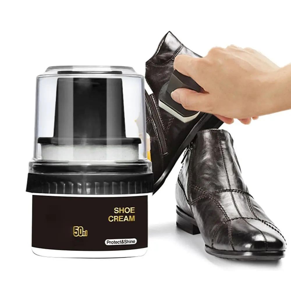 Leather Repair Cream Liquid Shoe Polish Shoe Care Cream with Sponge Applicator for All Kind of Leather Surfaces leather care cream