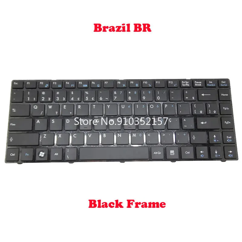 

US Keyboard For MSI CR420 CR480 EX465MX FR400 FR420 FX420 GE40 2OC 2PC U270DX X350 X360 X370 X420 X460DX A4800 A4805 S30 S30 0M