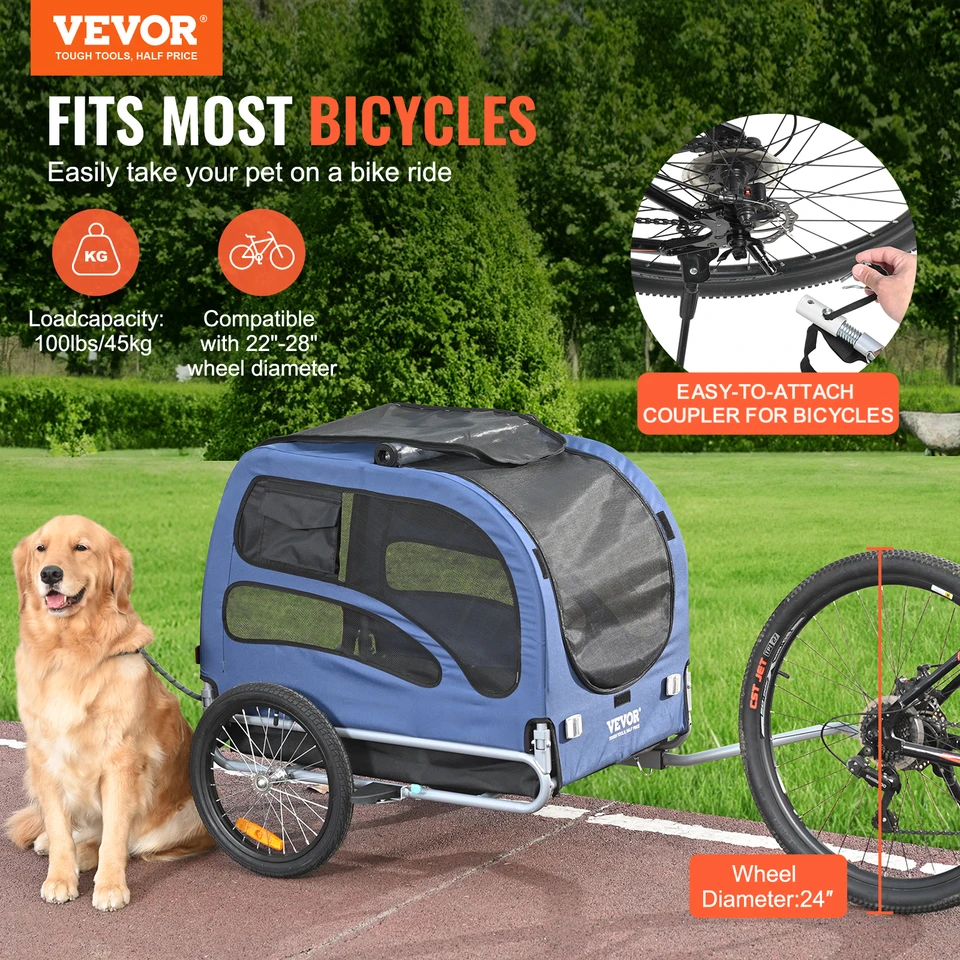 Bike Trailer For Dogs Pet | Folding & Durable Options Dog Bike Trailer