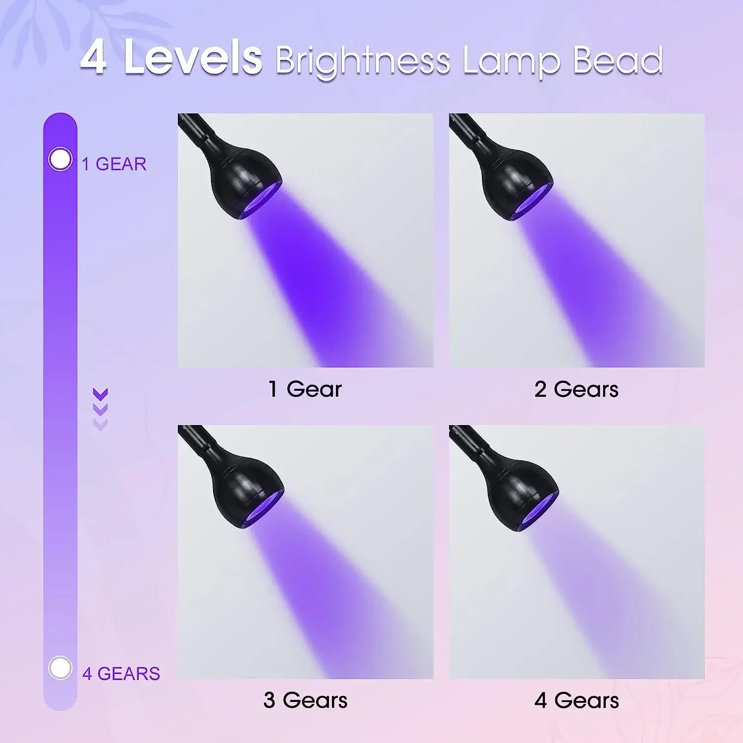 LED UV Lights Desk Torch 395nm Black Light Gooseneck Phone Repair Lantern Nail with Clip Lamp Mini Jade Appraisal Flashlight