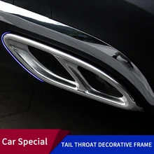 

Car Exhaust Muffler Pipe Cover Trims Stainless Steel For for Mercedes Benz A E C Class GLA GLB GLC GLS AMG W205 W213 C257 Parts