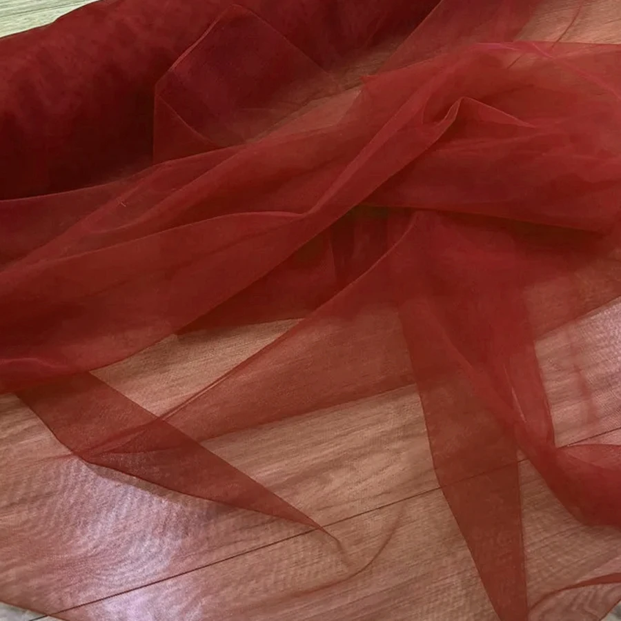 Elegant Burnt Orange Soft Tulle for Weddings & DIY Creations