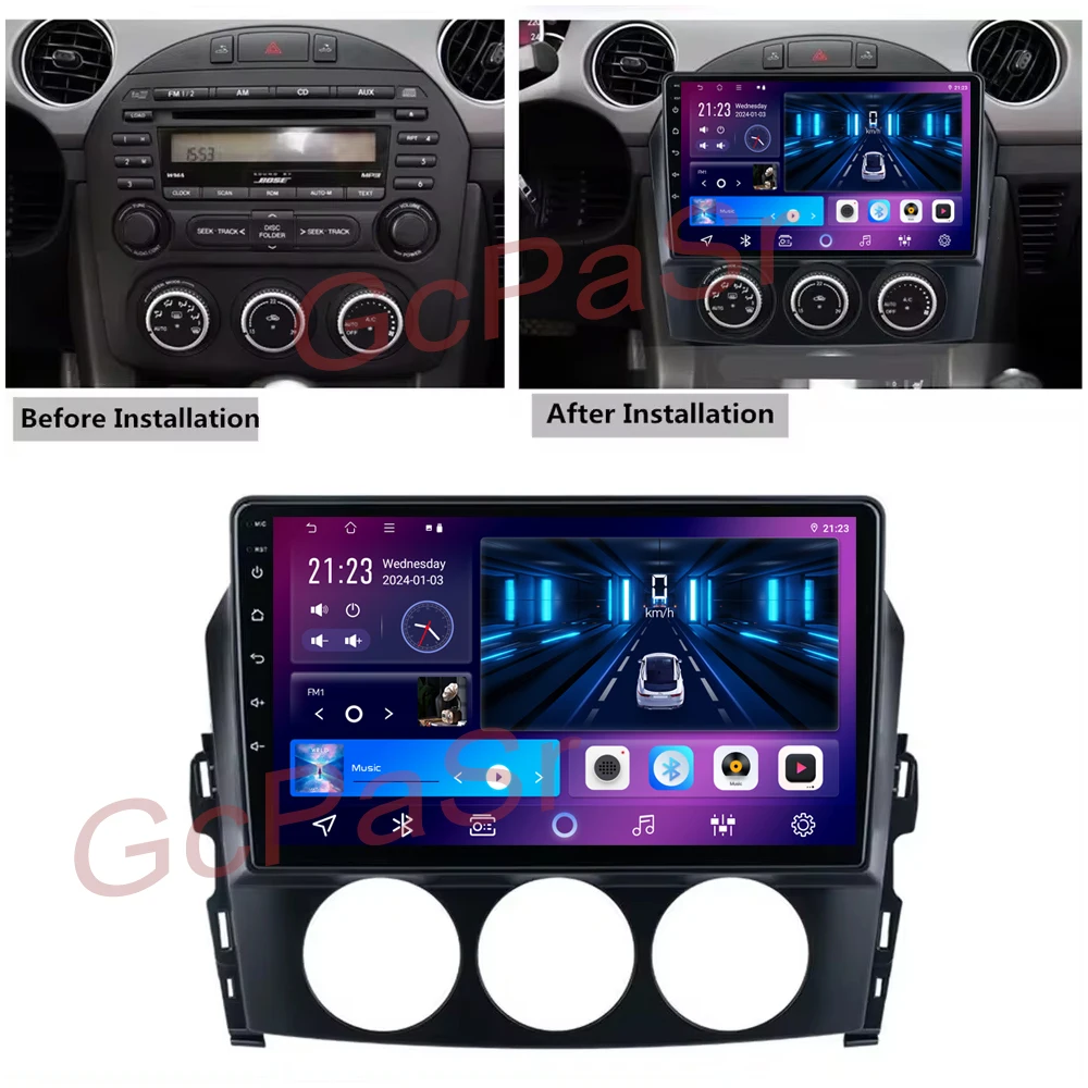 Car Radio Multimedia Video Player For Mazda MX-5 MX5 MX 5 NC 2005-2015 Head Unit 4G WiFi Bluetooth DSP Wireless Carplay No 2DIN car multimedia player car radio wireless carplay wireless carplay adapter smart carplay box