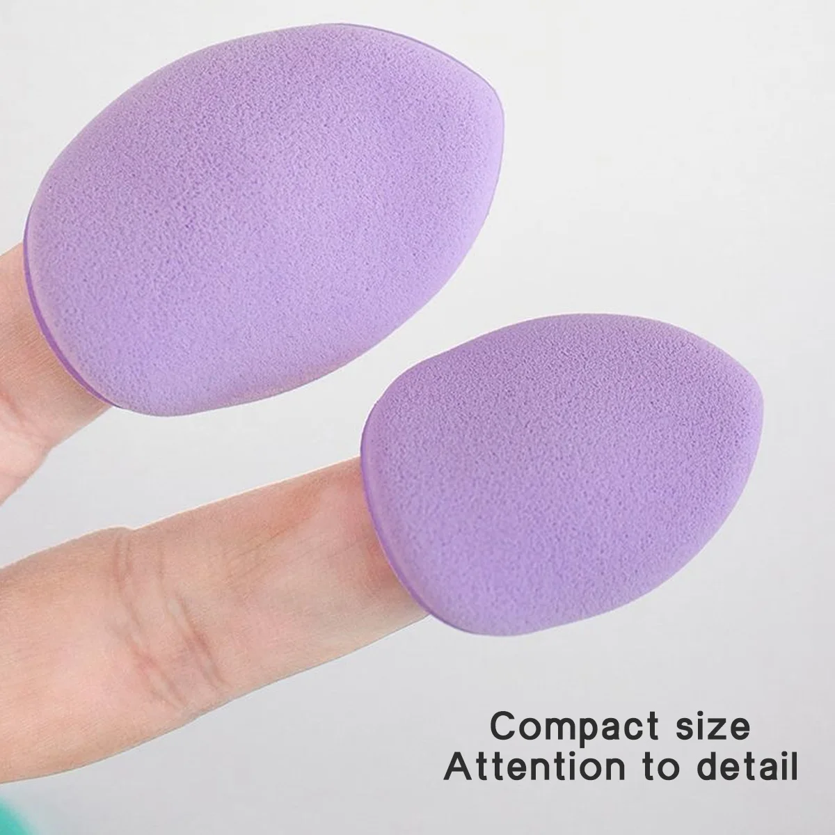 14 Flocked Powder Puffs for Wet or Dry Use Suitable for Loose Powder and Liquid Foundation Delicate and Soft for Setting Makeup