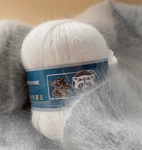 Mink Fur Yarn for Yarns for Knitting and Crochet 2-Ply Lace T