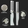 New Type1/2PCS Portable Steel Combs Folding Pocket Beard Combs For Men Oil Head Hair Styling Comb Salon Barber Tools For Haircut 3