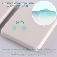 4PCS Stone Drying Tray for Bathroom Sink and Kitchen Counter, Fast Drying Diatomite Stone Sink Tray,Stone Soap Tray,Vanity Tray 2