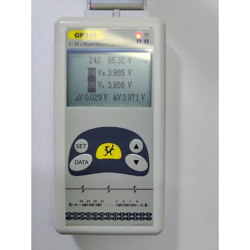 YYHC-319 1-24S Lithium Battery Tester Battery Voltage Tester with Tool Box Enables Quick Measurement