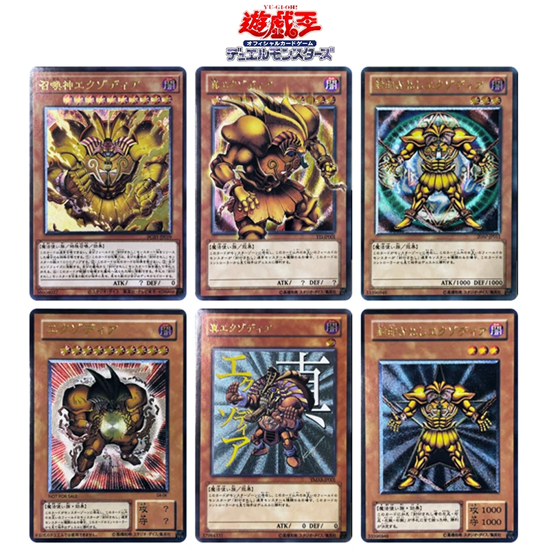 Fai Da Te 6 Pz/Set Yu-Gi-Oh! Anime Collection Card Game Card Toys The Legendary Exodia Incarnate Flash Card Toys Regalo Di Natale