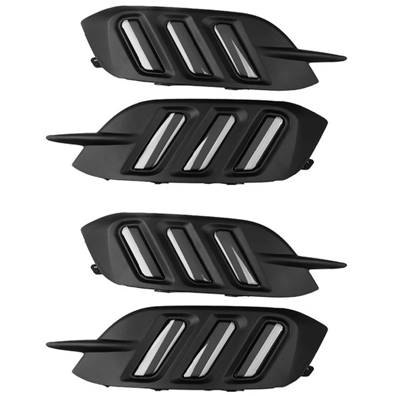 

4X Car LED DRL Daytime Running Lights Rear Bumper Brake Light Tail Light Fog Lamp For Honda Civic 10Th Gen 2016-2019