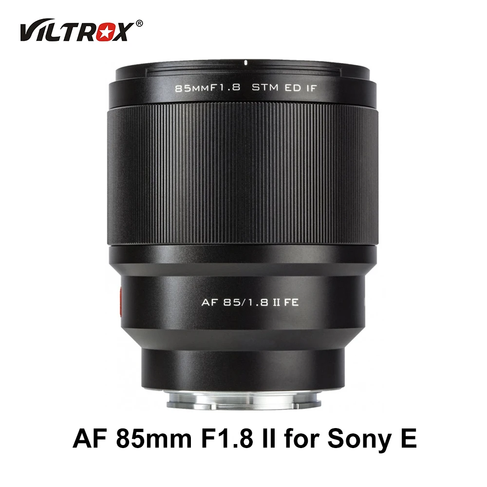 Viltrox Af 85Mm F/1.8 85/1.8 Ii Fe Stm Obiettivo Con Messa A Fuoco Fissa A Telaio Completo Per Fotocamera Sony E Mount A9 A7