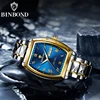 BINBOND B355 Stainless Steel Men Watch Top Quailty Luxury Push Button Hidden Clasp Waterproof Luminous Date Week Sport Men Watch 3