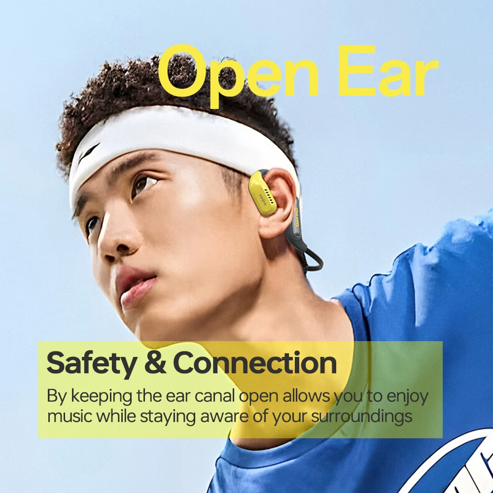 سماعات بلوتوث لاسلكية مفتوحة الأذن، مشغل MP3 4 جيج...