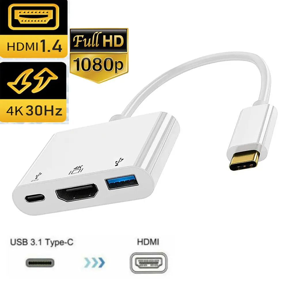 Macbook Pro USB C adaptor USB C untuk tampilan HDMI VGA stasiun Dok 