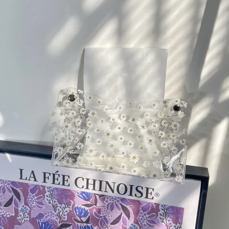 Korea INS tissue box Decor Tissue Box Case Clear PVC Napkin Tissue Organizer Holder Paper Storage Bags Cosmetic Box Case Pouc 2