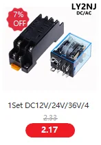 1 stücke Allzweck LY2NJ HH62P Elektronische Micro Elektromagnetische Relais LED Lampe 10A 8 Pins Spule DPDT DC12V 24V AC110V 220V – Detail 3