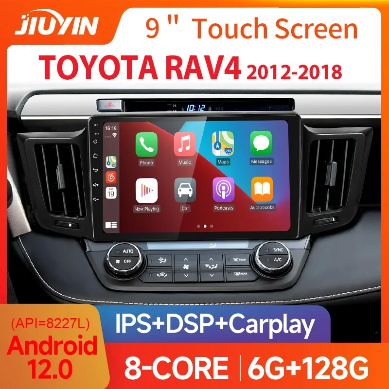 

2 Din Android 12 Car Radio For Toyota RAV4 Rav 4 2005-2013 Multimedia Video Player Navigation GPS 4G Net WIFI stereo DVD