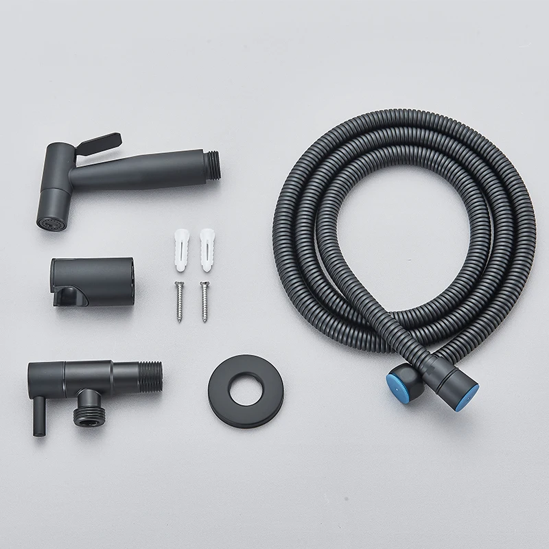 Bathroom Bidet Faucet Strong Pressure Shower Tap Clean Washer Mixer Muslim Hot$Cold Water Mixer Square Shower Sprayer Head Crane 6