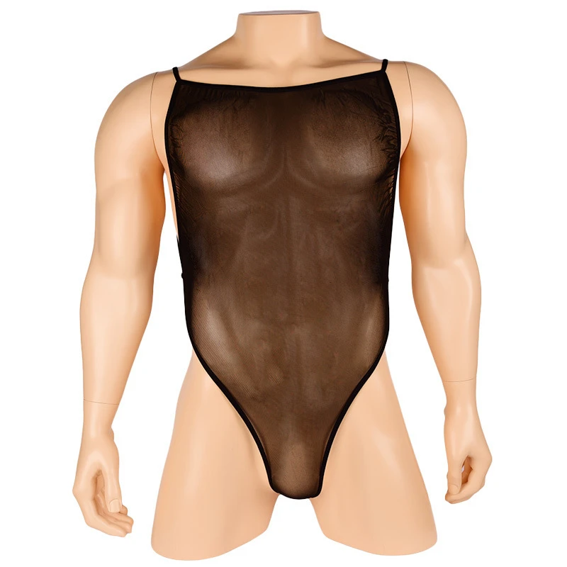 Men Tops Transparent Club Wear Sexy Nightwear Erotic Cool Gentlemen Sleepwear Plus Size Man's Underwear Hombre Lenceria men lingerie briefs