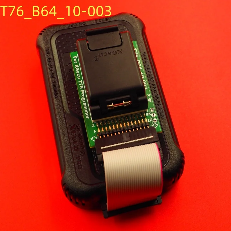 XGecu T76 프로그래머용 EMMC BGA64 어댑터 IC 소켓, 듀얼 헤드 스프링 장착 테스트 프로브 홀더 + 5개 리미트 프레임