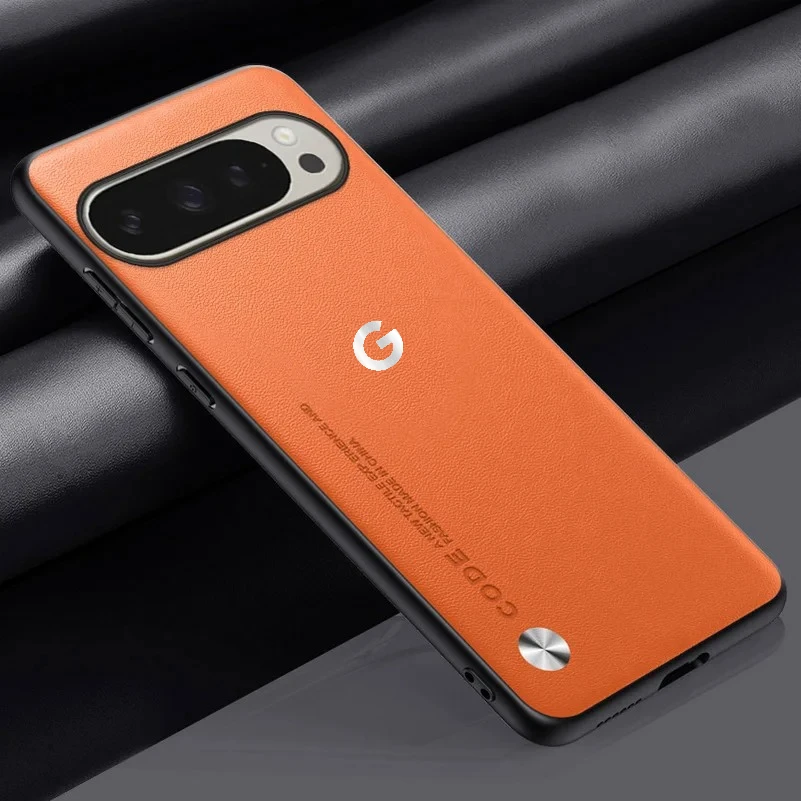 Leather G Logo Protective Phone Case with Anti-Drop TPU Bumper