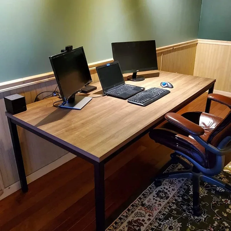 

Большой компьютерный стол BIBOC в современном простом стиле, офисный стол 36 х72 дюйма, прочный, для письма офисный стол для рабочего места