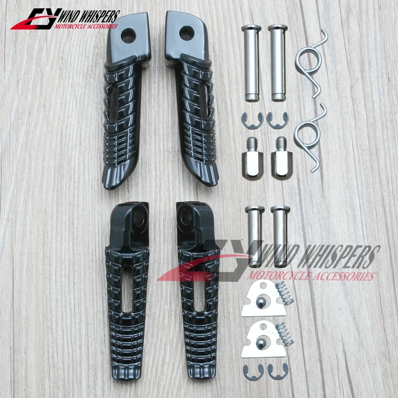 Motorcycle Front Rear Footrests Foot pegs For Suzuki GSXR 600 750 1000 GSXR600 GSXR750 GSXR1000 GSX1300R GSX1300 B-king Hayabusa motorcycle accessories motorcycle footrests motorcycle foot pedals