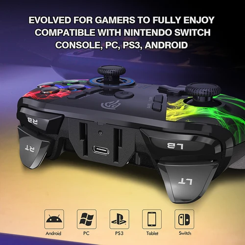 EasySMX 9110 프로그래밍 가능한 PC 컨트롤러, PC 윈도우, PS3, 노트북, 스팀, 안드로이드 스마트 TV, TV 박스, 휴대폰용 무선 게임패드 2