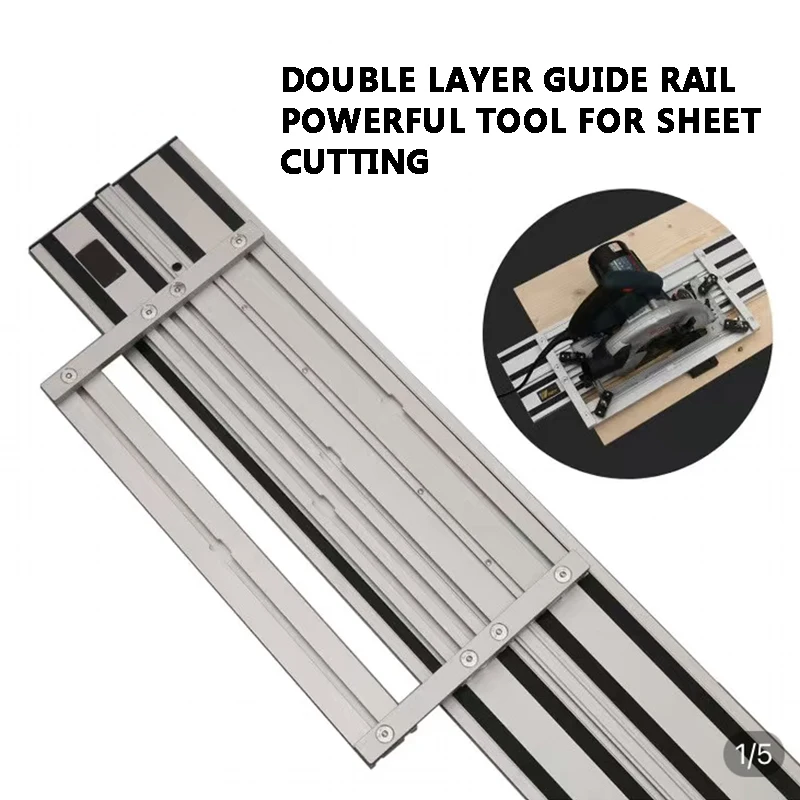 

New Double-Layer Electric Circular Saw Universal Guide Rail Linear Engraving Machine Diy Woodworking Cutting and Trimming