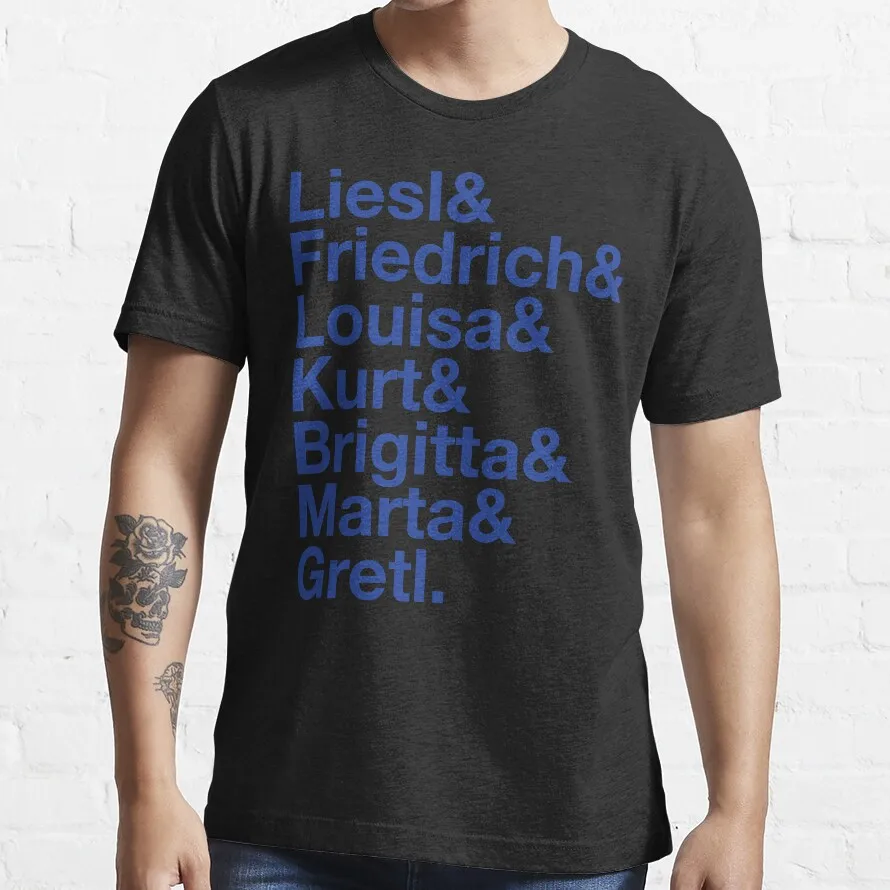 

THE SOUND OF MUSIC Broadway Musicals Julie Andrews Ampersand T-Shirt men's t shirts