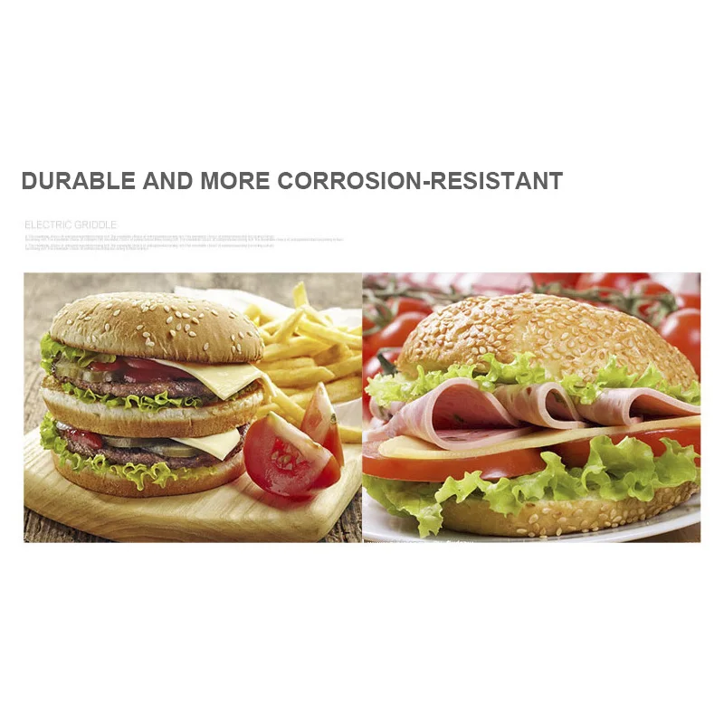 110V/220V Electric Hot Ice Cream Press Hamburger Commercial Insulation Machinery Ice Creams Hamburger Machine 600W 6