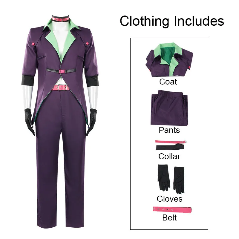 Halloween Joker Cosplay Costume Suicide ISEKAI Costumes Squad