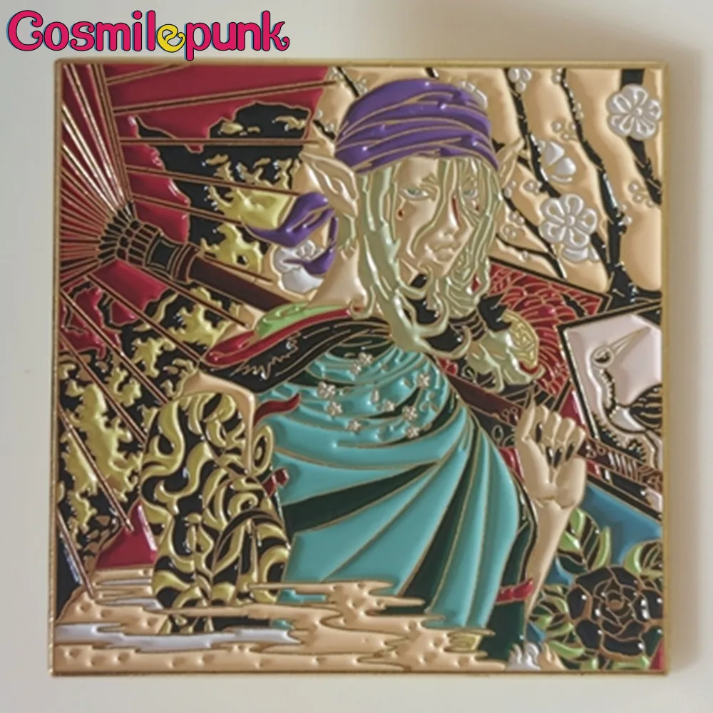 

Original Hot Anime Mononoke Metal Badge Costume Brooch Pin Limited Collection Props