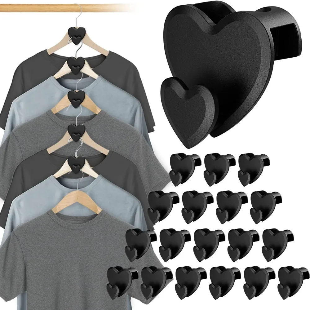 Dropship 18pcs Clothes Hangers Connector Hooks, Space Triangles Hanger Hooks,  Space Saving Closet Organizers And Hanger, As Seen On TV, Cascading Clothes Hanger  Hooks To Create Up To 5X Closet Space, Black