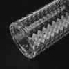 Acrylic Makeup Cotton Pad Holder, Clear Diamond Pattern Cotton Pads Organizer Dispenser Bathroom Jars for Round Cotton Display 6