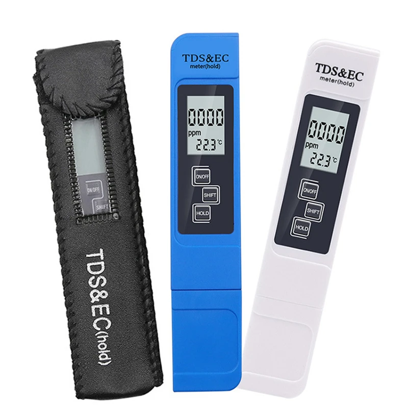 

3 in 1 PH Tester Water PH Meter TDS EC Temperature Meter Digital LCD Water Quality Testing Pen Purity Filter Water Purity Tester